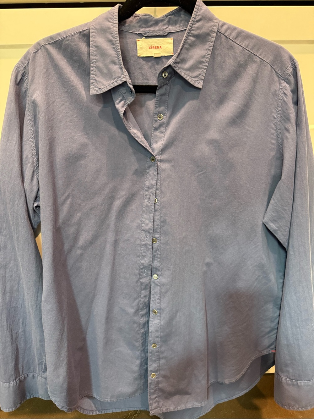 Xirena Women’s Blue Button-Down Shirt